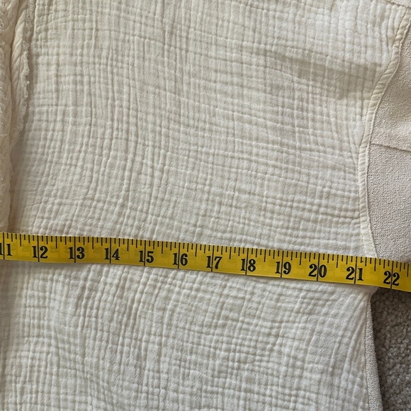 Anthropologie Daily Practice Open Front Shirt Hood Relaxed Oversized Medium Yoga - Picture 6 of 8